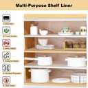 Shelf Liner, 20 Inches x 20 FEET Non-Slip Kitchen Cabinet Liner, Washable Oil-Proof Non-Adhesive Contact Paper for Kitchen Drawer, Cabinet, Shelves, Refrigerator, Storage, Desks, coutertops, 20"W x 240"L - Pack of 2