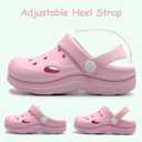 Toddler Girls Boys Clogs Classic Garden Shower Beach Pool Swim Slip on Sandals Slides Children Kid Cute Water Shoes (Pink) 23