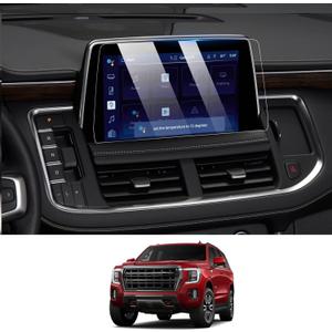 Moonlinks Tempered Glass Screen Protector Compatible with 2021-2024 Chevy Tahoe Suburban/GMC Yukon,High Definition 9H Hardness Anti-Fingerprint Protective Foil for 10.2" Navigation Display Touchscreen