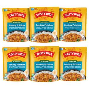 Tasty Bite Indian Bombay Potatoes, Microwaveable Ready to Eat Entrée, 10 Ounce (Pack of 6) BBD FEB28/2027