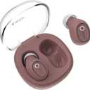 Wireless Earbuds for Small Ear Canals Mini Size, Cute Bluetooth Ear Buds for Women Girls with 2 Noise Reduction Mic for Clear Calls, Small Wireless Earphones with Immersive Premium Sound (Antique Rose)