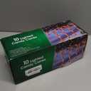 Christmas Candy Cane Pathway Markers Lights, Candy Canes Lights Outdoor, 10 inch Set of 10 Pack Christmas Candy Cane Lights Decorations Yard Candy Cane Pathway Lights, Lighted Candy Cane Decor Garden