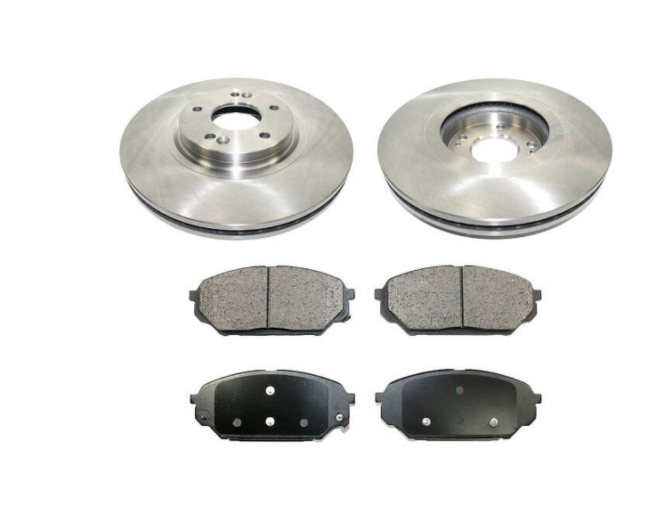 Front Brake Pad and Rotor Kit - Compatible with 2007 - 2012 Hyundai Veracruz 2008 2009 2010 2011