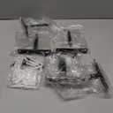 Blind Floating Shelf Brackets 5 Inch - DIY Heavy Duty Wall Shelf Brackets, Solid Steel Matte Black Hidden Support with Hardware for Custom Wood Shelves (6 Pack)