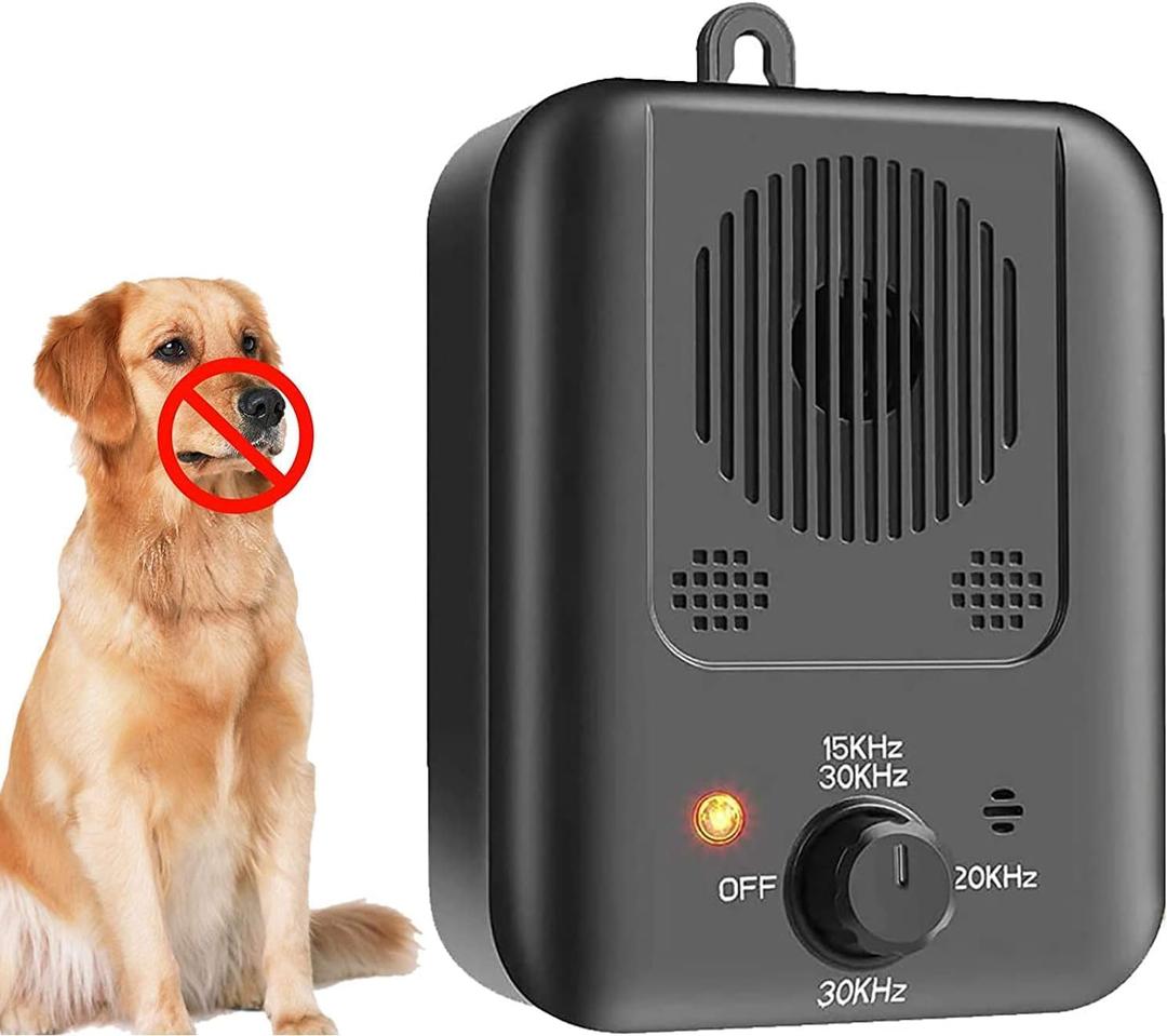 Dog Bark Control Device, ManKiaPro Ultrasonic Dog Anti Barking Control Deterrent Device USB Rechargeable 30ft Range Safe for Dogs and Human