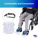 Invacare Wheelchair Legrest with Heel Loops & Swing-Away Design, Adjustable Footrest Length and Flip-Up Aluminum Footplate, Easy-to-Install, Compatible with Most US Wheelchairs & Transport Chairs