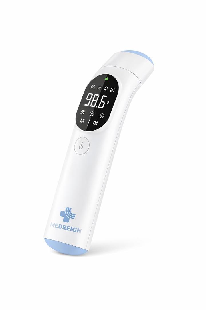 Instant No-Touch Thermometer for Babies & Adults - Fast, Accurate Fever Detection in 1 Second (3-in-1 Forehead, Ear & Object Mode)