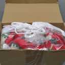 59 Inch Crochet Flowers Bouquet Rose Blanket with Gift Bag Handmade Knitted Throw Blanket Soft Lightweight Romantic Gifts for Valentines, Mother's Day, Birthday, Wedding(Red)