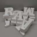 Aurelema 14 Pcs Ramadan Mubarak Large LED Letter Sign Powered Battery Light Hanging Decor for Party Decorations Indoor Outdoor