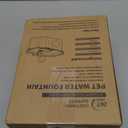 Cat Water Fountain Stainless Steel 108oz/3.2L, APAUK Automatic Pet Fountain Dog Water Dispenser with Water Level Window, Quiet Cat Fountain for Drinking, Inside with Replacement (1 Filter & 1 Sponge) (Silver)