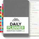 Daily Planner 2026 (5" x 8") - The Ultimate Daily Workflow Planner with Hourly Schedule & Task List to Achieve Your Goals by PRODUCTIVITY STORE (A5, Grey)