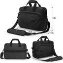 Messenger bag Laptop bag Briefcase Molle system Tactical style Detachable shoulder strap Shoulder Bags (Black 02)