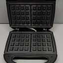 OSTBA Waffle Maker, 2 Slice Non-Stick Waffle Iron, Belgian Waffle Machine with Indicator Lights, PFOA Free, Perfect for Breakfast and Snacks, 750W (Small)