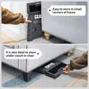 Delxo Folding Step Stool 13 inch Height Heavy Duty Foldable Step Stools for Adults and Kids,Kitchen Small Collapsible Fold Up Stepping Stool 1 Pack in Grey Dotted Texture