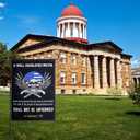 5 x 2nd Amendment 1789 Flag, 17.52x12.4 Inch USA Patriotic Skull Flag Second Amendment Sign The Right of The People to Keep and Bear Arms Shall Not Be Infringed Double Sided Garden Flag for Decoration