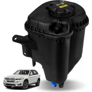 17138621092 Engine Coolant Reservoir Tank with Sensor & Cap Compatible with BMW X5 2007-2018, X6 2008-2019 Replace# 603-361 17137552546
