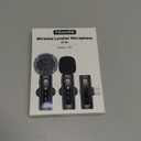 USB C Lavalier Microphone Wireless Mini Mic for Type-C Android Phone/Tablet/PC Video Recording Clip-on Mics with Rotatable Clip&Denoise Recording, Ideal for Vlog Tiktok Youtube Podcast Content Creator