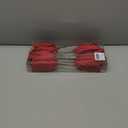 KI Store Velvet Christmas Poinsettia Burgundy Artificial Magnolia Flower Ornaments Floral Picks Stems for Christmas Tree Decorations Pack of 6 for Xmas Tree Wedding Centerpiece