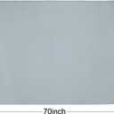 No Hook Snap in Fabric Replacement Liner with Magnets 70" x 54" - Removable & Detachable to Wash, Use for Hotel Style Shower Curtain - Gray, 70x54