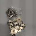 Neosmuk Magnetic Hooks, Cruise Ship Essentials, 30lb+ Heavy Duty Magnetic Hooks for Cruise Cabins, Refrigerator, Grill, Hanging, and Travel | Extra Strong Must-Haves Magnet Hook,Silver,Pack of 10