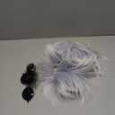 TANTAKO Short Gray Wig with Black Headband Mask and Glasses for Halloween Cosplay Costume