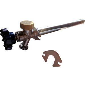 XFITTING Anti-Siphon Frost Free Sillcock 10 inch, 1/2 inch Pex x 3/4 inch GHT Valves, Pex B Crimp Version Sillcock, 1 Piece