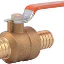 SharkBite 1 Inch Crimp Ball Valve, Brass Plumbing Fitting, PEX Pipe, PE-RT, 22463LFA