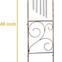 Garden Trellis with Plant Stands, 48 Metal Detachable Hummingbird Plant Pot Trellis with Wind Chimes for Climbing Plants Outdoor Lawn Patio Porches Decor