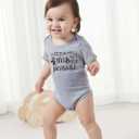 Loveternal Neutral Baby Girls Boys Cotton Romper Cute Saying Newborn Clothes 0-12 Months (Gray)