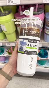 Reduce Aspen 20 Oz Glass Tumbler White