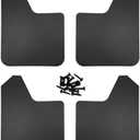 4PCS Universal Car Mud Flaps, Vehicles Mudguard Splash Guards Front and Rear Set, Flexible and Bendable Mudflaps Dirty Fenders, Auto Accessories Compatibility with Pickup SUV Van (Black)