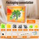 2 x 150 PCS 0.8in Building Blocks - Toy Building Sets for Kids, Building Blocks Cubes, School Toys Birthday Gifts for Boys and Girls Age 3+ Years Old Stimulate Imagination (150, Dinosaur)