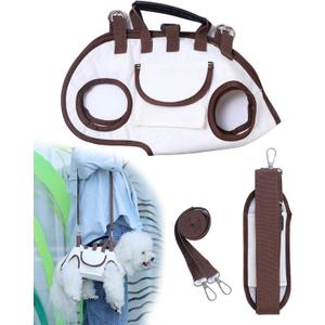 Carry Sling for Small Dogs,Breathable Dog Carrier Bag,Portable Pet Carrier Sling with Adjustable Leash (M, 8.8~14.3 lbs)