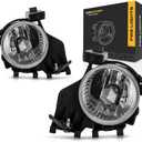 CarLights360 For 2008 09 10 2011 Subaru Impreza Fog Light Driver and Passenger Side Pair w/Bulbs SU2592114 SU2593114 | 84501FG030 84501FG020