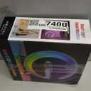 BKDRL Bluetooth Speaker Lamp with Wireless Charger, RGB Night Light, Alarm Clock, App Control - White