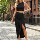 Women's Sexy Spring Summer Dress Two-Piece Set, Perfect for Valentine's Day & Party Wear, size S