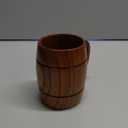 18 oz Large Wooden Beer Mug Gift for Men Women Big Vintage Viking Cup Rustic Cool Wood Stein Tankard Handmade Unique Coffee Man Mugs for Him Male Dad Husband Manly Camping Tea Cup Outdoor Fancy Mug