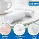 1.6 Gallon 120 pcs (Fit 1.3-1.6 Gal)Small Clear Trash Bags, Strong 1.3 Gallon1.5 Gallon 1.6 gallons Garbage Bags, Bathroom Trash Can Bin Liners, Mini Bags for Office, Waste Basket Liner,Fit 5-6 Liters