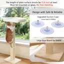 Cat Scratching Post with Large Window Perch, 47-Inch Tall Sisal Cat Tree