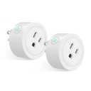 MOES Smart Dimmer Plug 2 Pack, Plug in Lamp Dimmer Outlet for Dimmable LED, CFL, Halogen and Incandescent Bulbs, Brightness Adjust Socket, Tuya App Control, Work with Alexa and Google, 2.4GHz WiFi