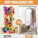 Clear Garment Bags for Open Closet 40"/ Zippered Plastic Suit Covers for Men & Women/Hanging Clothes Storage for Dress, Coat, Shirt (1Pcs 40 inch)