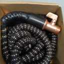 Pocket Hose 25 FT Copper Bullet Expandable Garden Hose w/10 Pattern Thumb Spray Nozzle AS SEEN ON TV 650psi 3/4 in Patented Lead-Free Ultra-Lightweight Solid Copper Anodized Aluminum