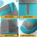 Dog Boots for Large Dogs, Medium Dog Boots & Paw Protectors for Hardwood Floors, Outdoor Dog Booties for Hot Pavement Winter Snow Hiking, Dog Shoes with Reflective Strips