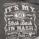 It’s My Nashville 50th Birthday Whiskey Theme T-Shirt. Size 3XL