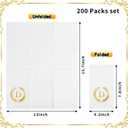 200 Pack Monogrammed Disposable Napkins Gold Foil Letter D Guest Napkins Initial Disposable Hand Paper Towels for Wedding Engagement Baby Shower Party Home Kitchen Bathroom Dinner Decorative Towels