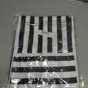 XLSXEXCL 2 Pack Striped Kitchen Aprons for Women with Pockets Black Blue