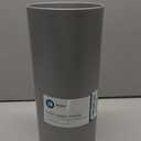 iDesign Freestanding Toilet Paper Canister with Lid for 3 Extra Rolls, Silver, Made in USA