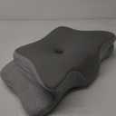 Cervical Pillow for Neck Pain Relief, Memory Foam Pillows, Ergonomic Contour Bed Pillow, Soft for Side Sleep Stomach Sleeping and Back Sleepers (Queen Size-24.8''Lx14.96''Wx5.78''H, Grey&grey)