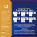 Everstix Printable Round Labels, 0.75" Diameter, 2000 Customizable White Stickers, 25 Sheets, Laser/Inkjet Compatible (3/4 Inch)