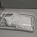 3 Packs Clear Bogg Beach Tote Bag with 2 Pack Insert Hooks Accessories for Bogg Bags Travel Makeup Clean Toiletry Brush Organizer Cosmetic Divider Storage Inner Pouch (White set of 4)